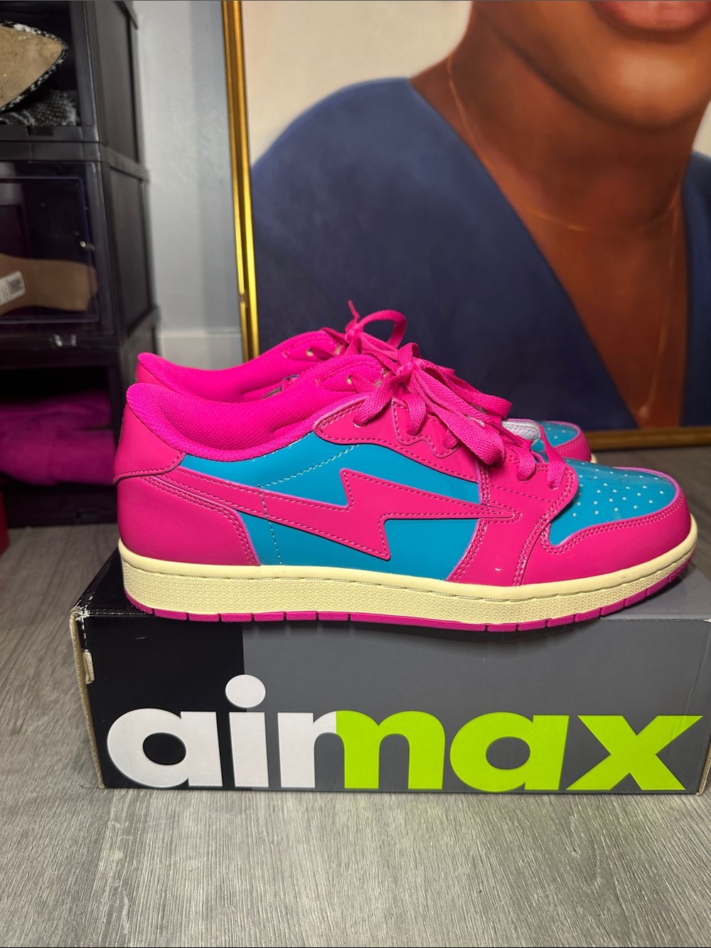 Kool Kiy Miami  Men’s Sneakers in Hot Pink and Teal